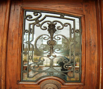 wrought iron door grilles, window grilles