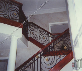 Aluminum Railing Wrought Iron Stair Railing Drive Gates