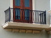 Aluminum Balcony Railing Powder coated black in color