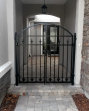 Custom aluminum walk gate with locinox gate latch